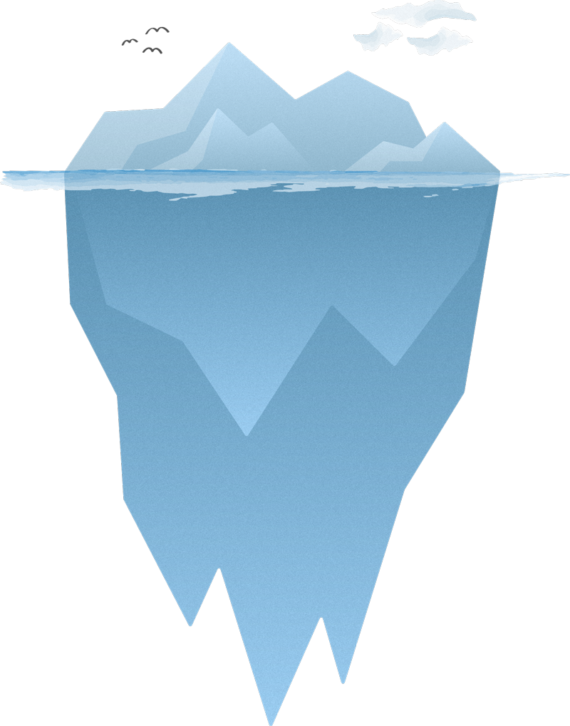 Unsere Psyche ist ein Eisberg